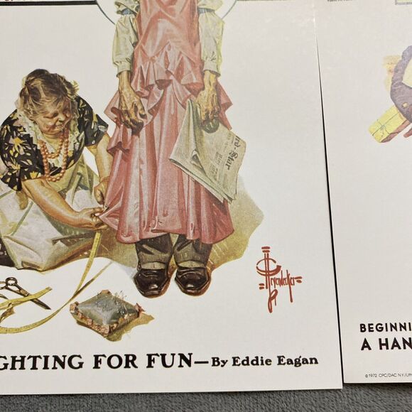 Covers From The Saturday Evening Post Fighting For Fun A Hanging Matter Lithos - Picture 11 of 15